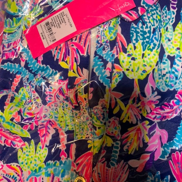 NWT LILLY PULITZER L JORGE ROMPER OYSTER BAY SEEN AND HERD - Picture 2 of 5